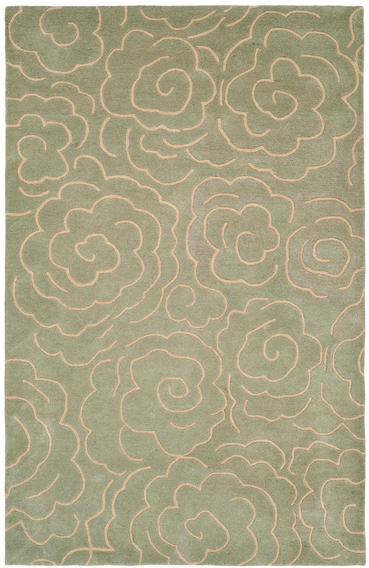 Safavieh Soho soh812b Soft Lt. Blue / Ivory Floral / Country Area Rug