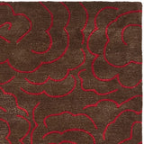 Safavieh Soho soh812d Chocolate / Red Rugs.