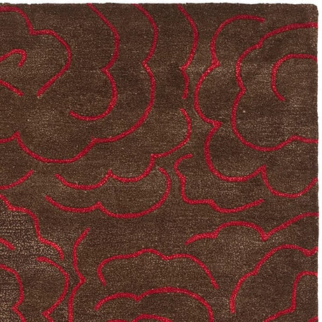 Safavieh Soho soh812d Chocolate / Red Rugs.