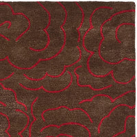 Safavieh Soho Soh812D Chocolate / Red Floral / Country Area Rug