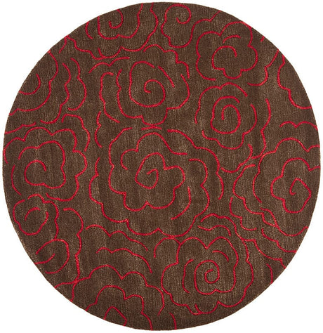 Safavieh Soho soh812d Chocolate / Red Rugs.