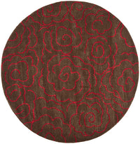 Safavieh Soho Soh812D Chocolate / Red Floral / Country Area Rug