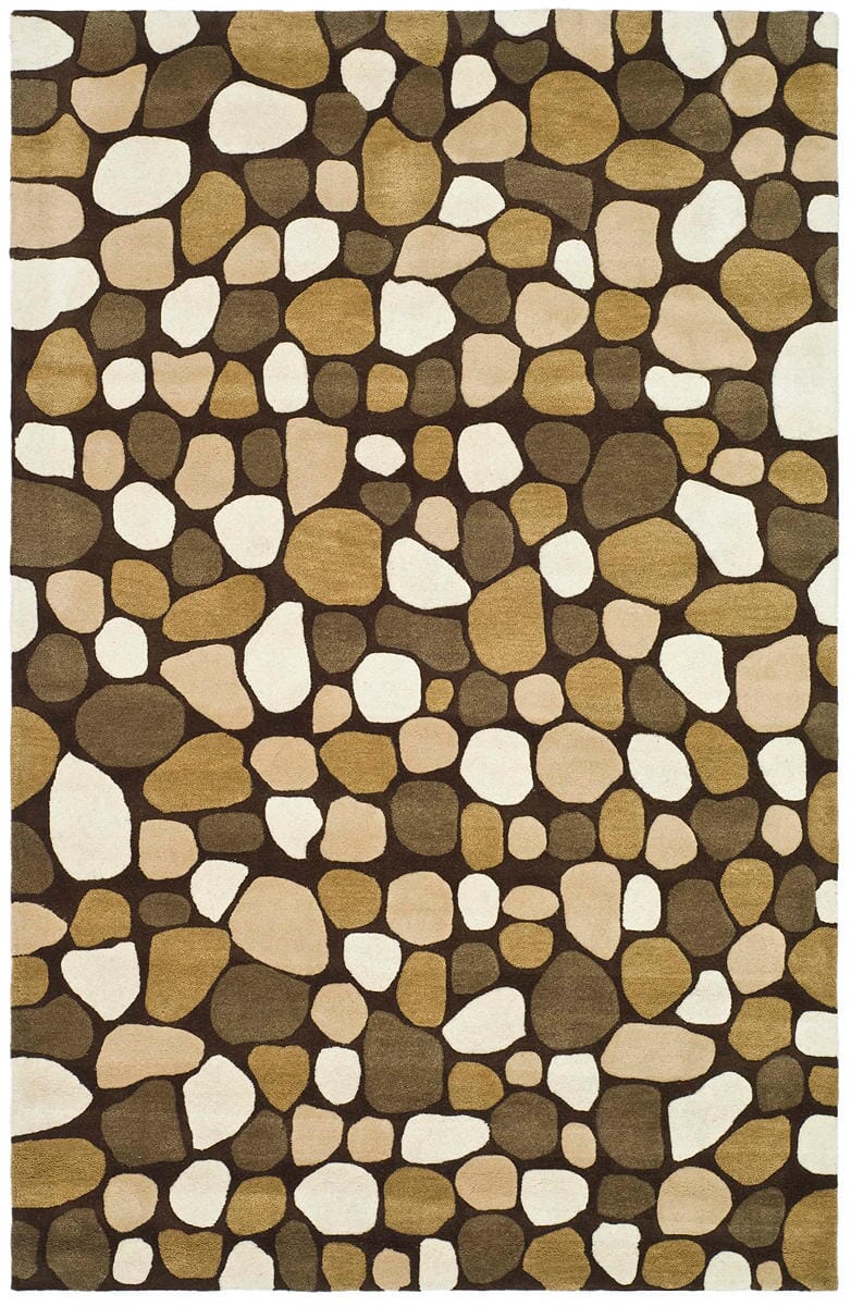 Safavieh Soho Soh814A Dark Brown / Multi Geometric Area Rug