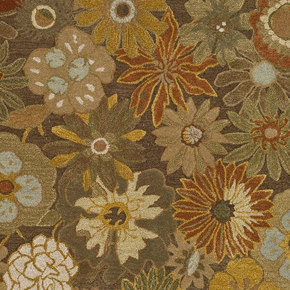 Safavieh Soho Soh820A Brown / Multi Floral / Country Area Rug