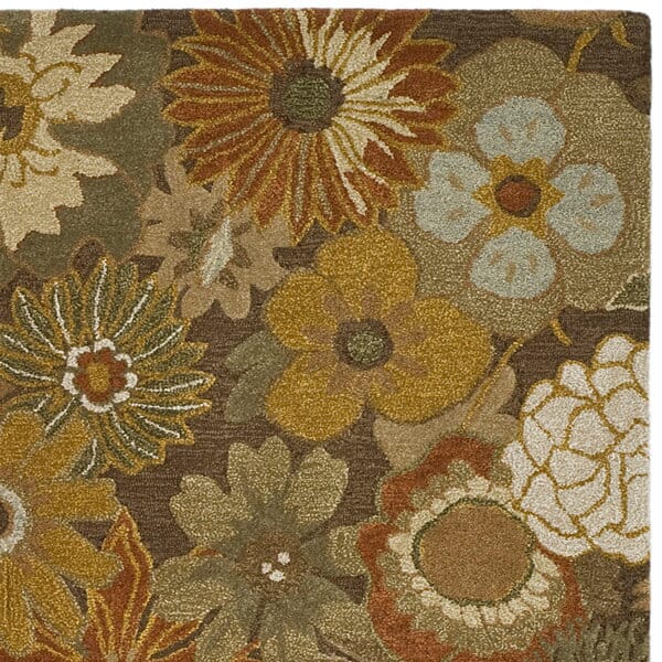 Safavieh Soho Soh820A Brown / Multi Floral / Country Area Rug