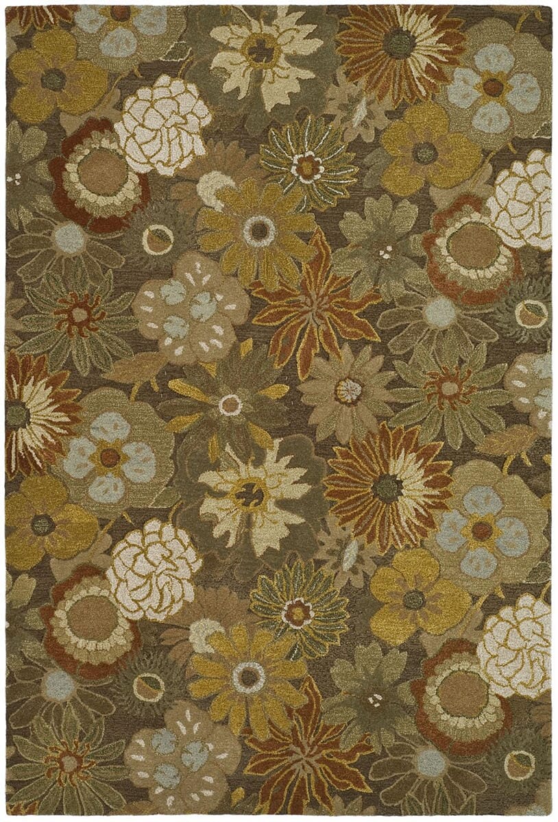 Safavieh Soho Soh820A Brown / Multi Floral / Country Area Rug