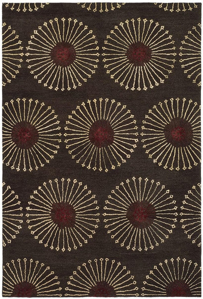 Safavieh Soho Soh821B Coffee / Brown Geometric Area Rug