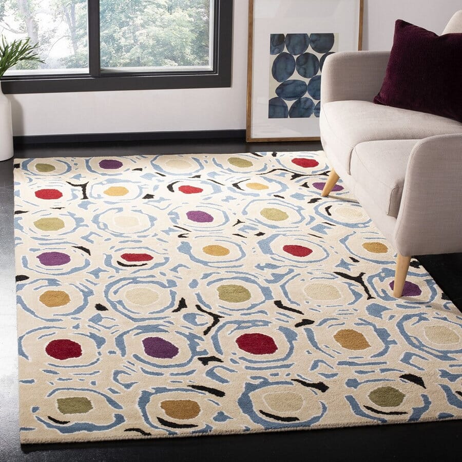 Safavieh Soho Soh828A Ivory / Multi Geometric Area Rug