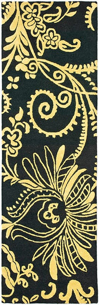 Safavieh Soho Soh832A Black / Green Floral / Country Area Rug