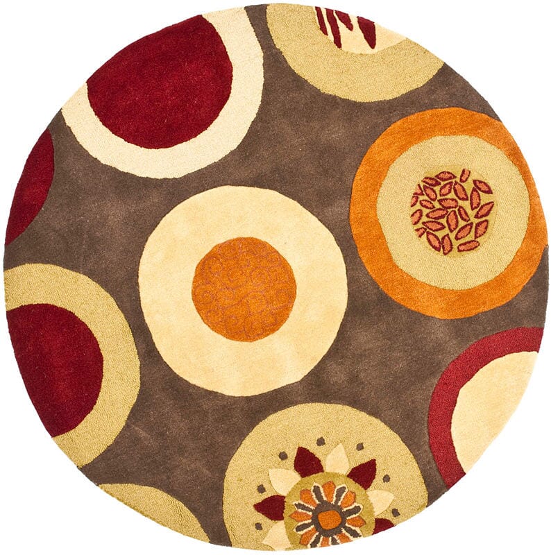 Safavieh Soho Soh835A Brown / Multi Geometric Area Rug