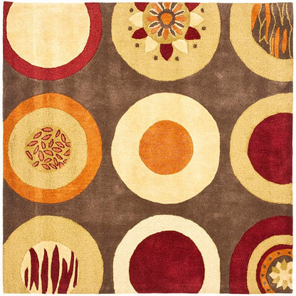 Safavieh Soho Soh835A Brown / Multi Geometric Area Rug