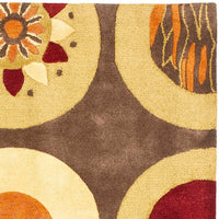 Safavieh Soho Soh835A Brown / Multi Geometric Area Rug