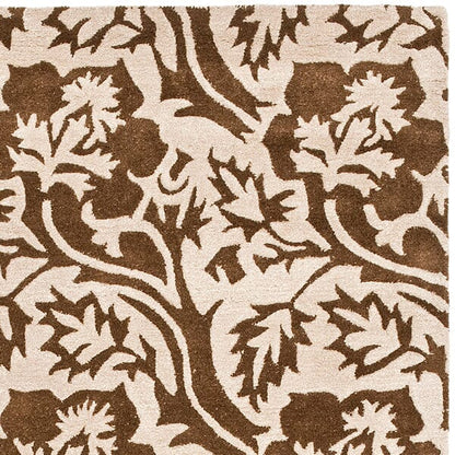 Safavieh Soho Soh844A Brown / Ivory Damask Area Rug