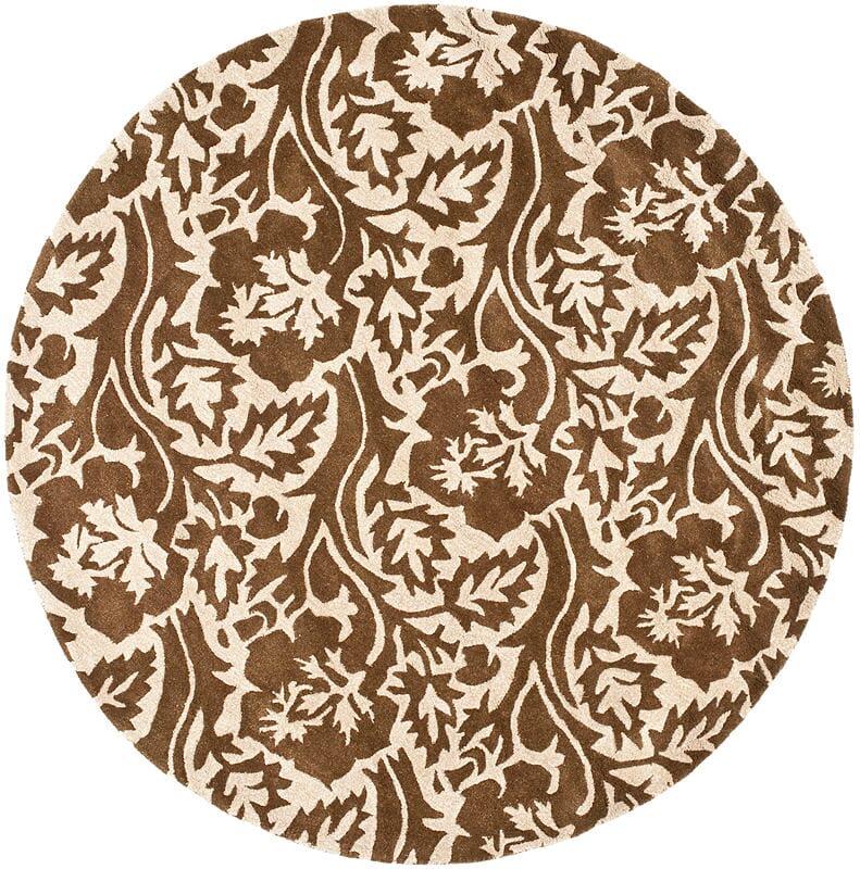 Safavieh Soho Soh844A Brown / Ivory Damask Area Rug