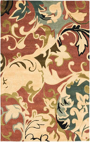 Safavieh Soho Soh846A Rust / Multi Floral / Country Area Rug