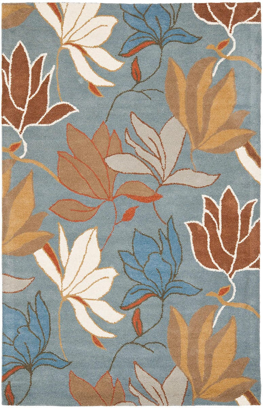 Safavieh Soho Soh848A Blue / Multi Floral / Country Area Rug