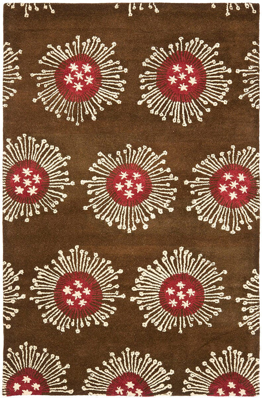 Safavieh Soho Soh852A Brown / Multi Geometric Area Rug