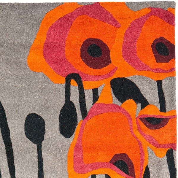 Safavieh Soho Soh853B Grey / Orange Floral / Country Area Rug