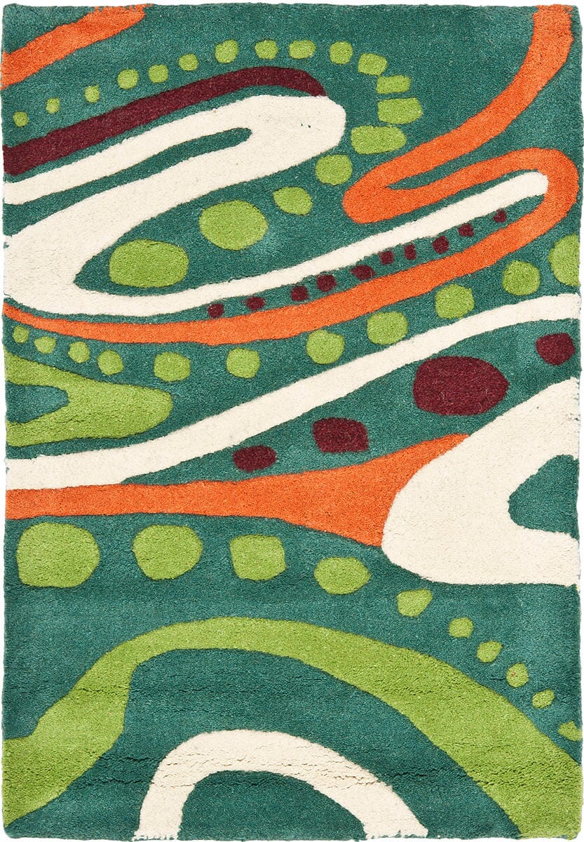 Safavieh Soho Soh856A Teal / Multi Rugs.