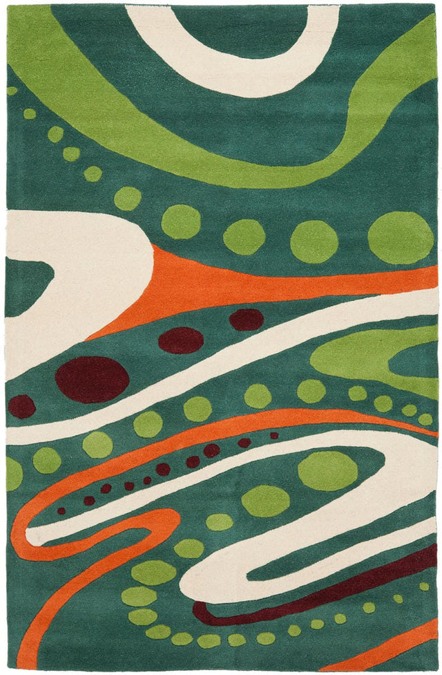 Safavieh Soho Soh856A Teal / Multi Rugs.