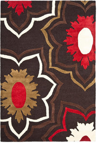 Safavieh Soho Soh857A Brown / Multi Floral / Country Area Rug