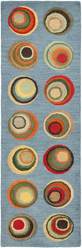 Safavieh Soho Soh921B Blue / Multi Geometric Area Rug