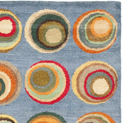 Safavieh Soho Soh921B Blue / Multi Geometric Area Rug