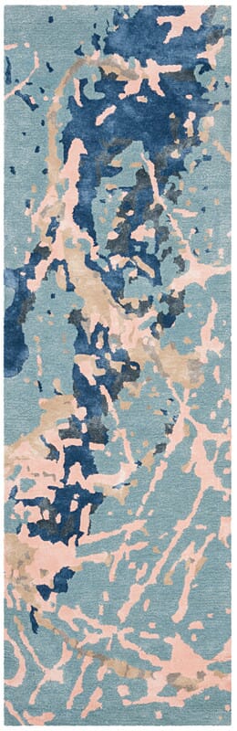 Safavieh Soho Soh970A Blue / Light Pink Area Rug