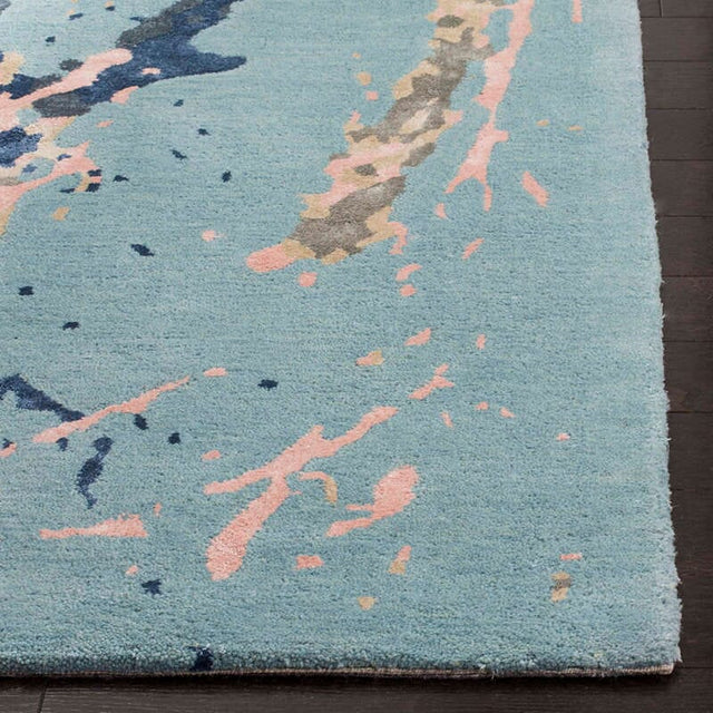 Safavieh Soho Soh970A Blue / Light Pink Rugs.