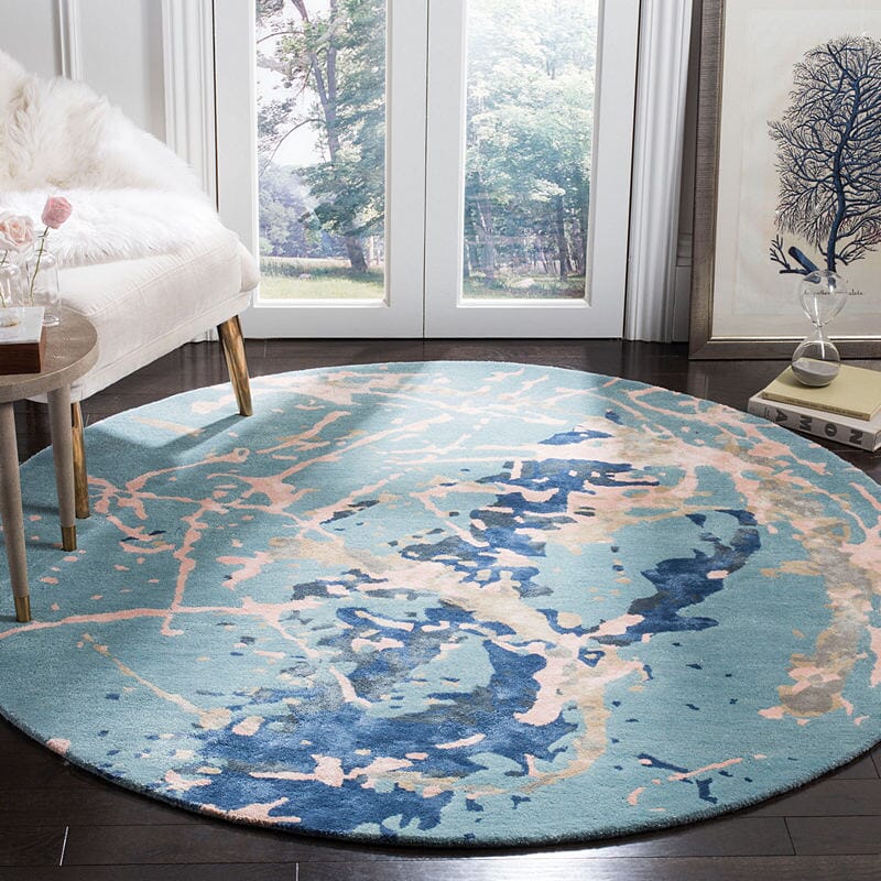 Safavieh Soho Soh970A Blue / Light Pink Area Rug