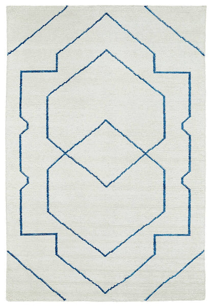 Kaleen Solitaire Sol01 Ivory (01) Geometric Area Rug