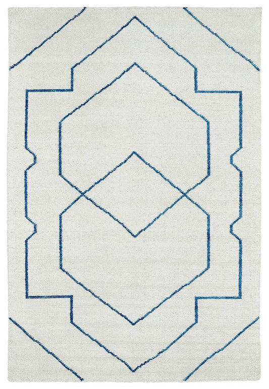 Kaleen Solitaire Sol01 Ivory (01) Geometric Area Rug