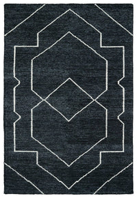 Kaleen Solitaire Sol01 Charcoal (38) Geometric Area Rug