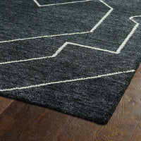 Kaleen Solitaire Sol01 Charcoal (38) Geometric Area Rug