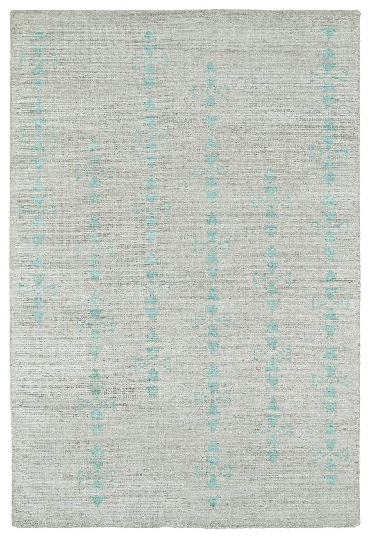 Kaleen Solitaire Sol03 Silver (77) Area Rug