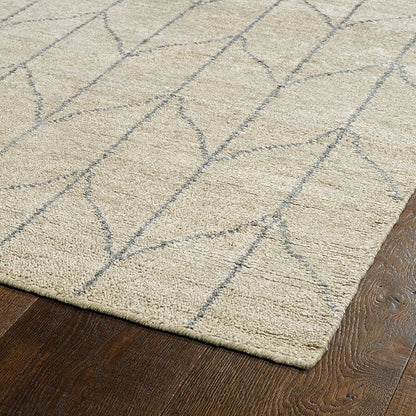 Kaleen Solitaire Sol05 Sand (29) Geometric Area Rug