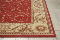 Nourison Somerset st02 Red Area Rug