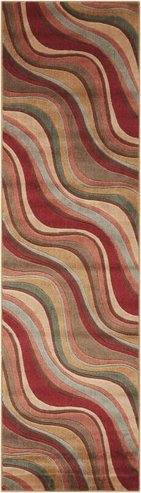 Nourison Somerset st81 Multi Color Geometric Area Rug