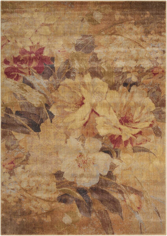 Nourison Somerset st83 Multi Color Floral / Country Area Rug