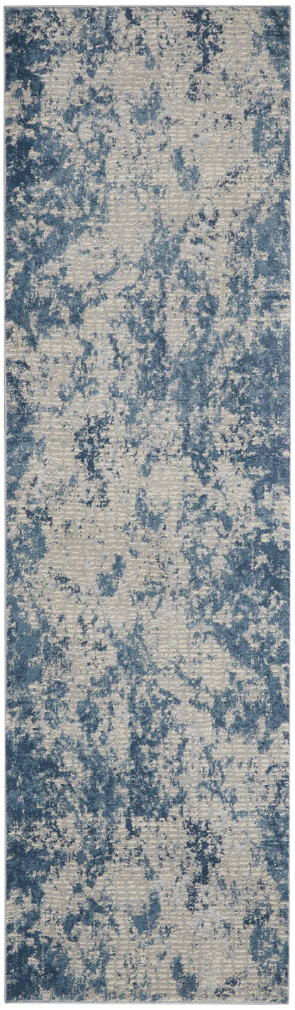 Nourison Rustic Textures Rus16 Grey/Blue Area Rug