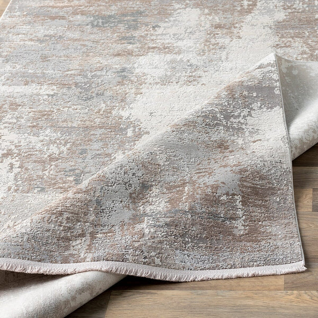 Surya Solar Sor-2300 Taupe, Medium Gray, White Rugs.