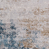 Surya Solar Sor-2301 Sky Blue, Dark Blue, Bright Yellow Rugs.