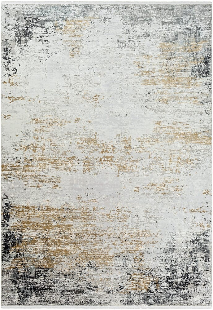 Surya Solar Sor-2302 Medium Gray, Taupe, Bright Yellow Rugs.