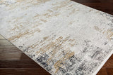 Surya Solar Sor-2302 Medium Gray, Taupe, Bright Yellow Rugs.