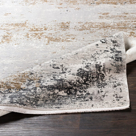 Surya Solar Sor-2302 Medium Gray, Taupe, Bright Yellow Rugs.