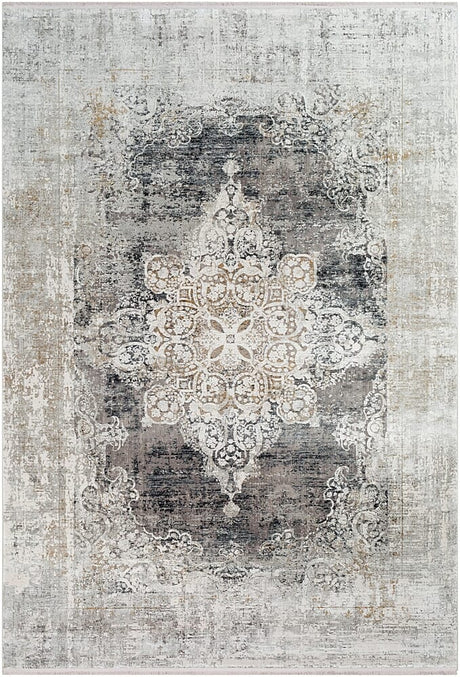 Surya Solar Sor-2305 Charcoal, Taupe, Medium Gray Rugs.