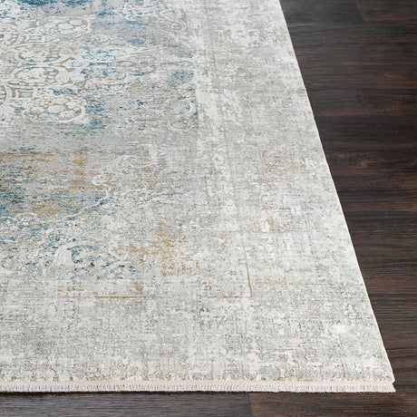 Surya Solar Sor-2306 Sky Blue, Dark Blue, Taupe Rugs.