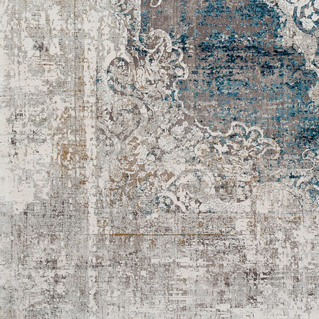 Surya Solar Sor-2306 Sky Blue, Dark Blue, Taupe Rugs.