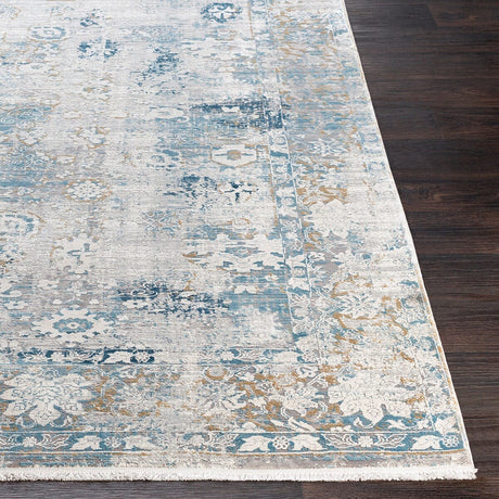 Surya Solar Sor-2307 Sky Blue, Dark Blue, Taupe Rugs.