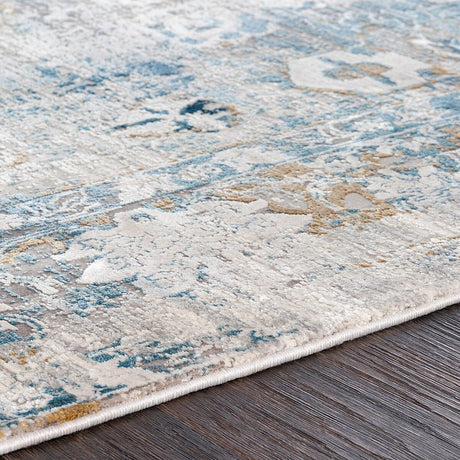 Surya Solar Sor-2307 Sky Blue, Dark Blue, Taupe Rugs.